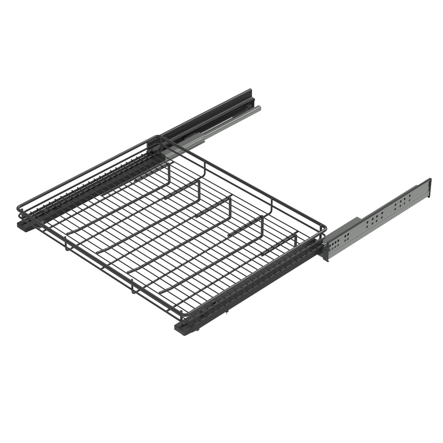 Housuteline LM 836 537x440x100mm hidastinkiskoilla antrasiitti